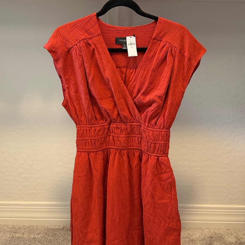 Banana Republic Red Orange Mini Dress